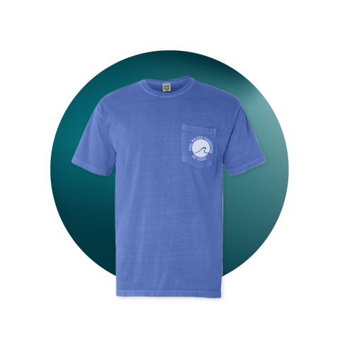 World Oceans Day Make Waves Pocket Tee